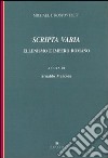 Scripta varia. Ellenismo e impero romano libro