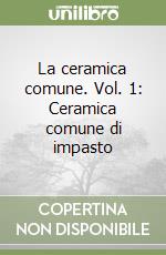 La ceramica comune. Vol. 1: Ceramica comune di impasto