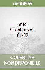Studi bitontini vol. 81-82