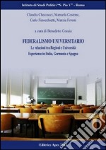 Federalismo universitario libro