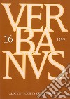 Verbanus. Rassegna per la cultura, l'arte, la storia del lago. Vol. 16 libro