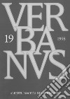 Verbanus. Rassegna per la cultura, l'arte, la storia del lago. Vol. 19 libro