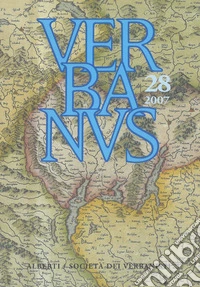 Verbanus. Rassegna per la cultura, l'arte, la storia del lago. Vol. 28 libro