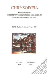 Chrysopoeia. Vol. 3: 1989