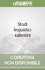 Studi linguistici salentini libro