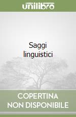 Saggi linguistici libro