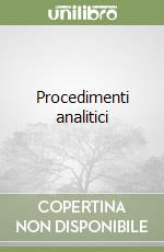 Procedimenti analitici libro