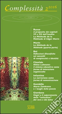 Complessità (2016). Vol. 2