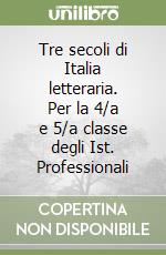 Tre secoli di Italia letteraria. Per la 4/a e 5/a classe degli Ist. Professionali libro