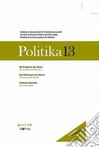 Politika. Annuario di politica dell'Alto Adige. Vol. 13 libro