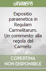 Expositio paraenetica in Regulam Carmelitarum. Un commento alla regola del Carmelo libro