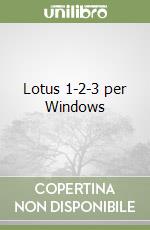 Lotus 1-2-3 per Windows libro