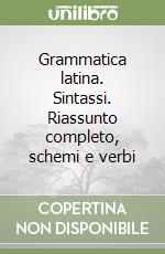 Grammatica latina. Sintassi. Riassunto completo, schemi e verbi