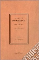 Oratio dominica (rist. anast. 1806) libro