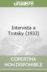 Intervista a Trotsky (1933) libro