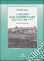 Le relazioni sugli avvenimenti sardi del 1793 e del 1794 libro