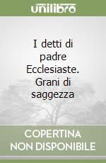 I detti di padre Ecclesiaste. Grani di saggezza libro