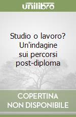 Studio o lavoro? Un'indagine sui percorsi post-diploma libro