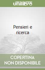 Pensieri e ricerca libro