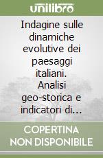 Indagine sulle dinamiche evolutive dei paesaggi italiani. Analisi geo-storica e indicatori di valutazione e monitoraggio per lo studio del rischio paesaggistico libro