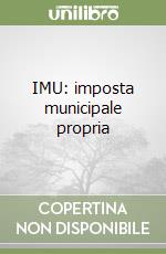 IMU: imposta municipale propria