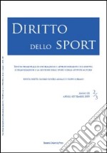 Diritto dello sport (2009). Vol. 2-3 libro