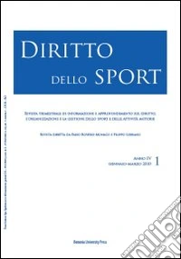 Diritto dello sport (2010). Vol. 1