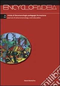 Encyclopaideia. Rivista di fenomenologia, pedagogia, formazione. Vol. 28 libro