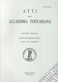 Atti della Accademia Pontaniana. Nuova Serie (2015). Vol. 64 libro