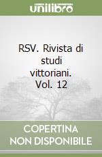 RSV. Rivista di studi vittoriani. Vol. 12 libro