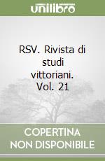 RSV. Rivista di studi vittoriani. Vol. 21 libro