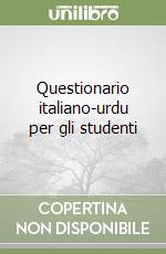 Questionario italiano-urdu per gli studenti libro