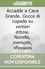 Accadde a Cava Grande. Gocce di rugiada su sentieri erbosi. Novelle, memorie, riflessioni libro