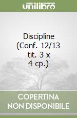 Discipline (Conf. 12/13 tit. 3 x 4 cp.) libro