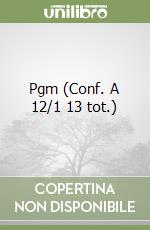 Pgm (Conf. A 12/1 13 tot.) libro