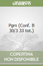 Pgm (Conf. B 30/3 33 tot.) libro