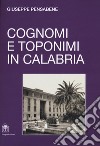 Cognomi e toponimi in Calabria libro