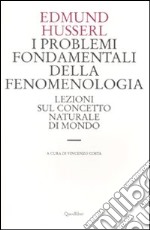 I problemi fondamentali della fenomenologia. Lezioni sul concetto naturale di mondo libro