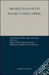 Poesie ultime e prime