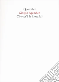 Che cos'è la filosofia?