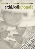 Archivio di etnografia (2019). Vol. 2 libro