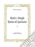 Mestieri e botteghe riminesi del Quattrocento libro