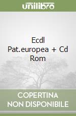 Ecdl Pat.europea + Cd Rom libro