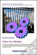 Value as a quality libro