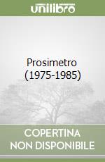 Prosimetro (1975-1985) libro