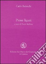 Prose liguri libro