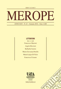 Merope. Vol. 63: Letteratura libro