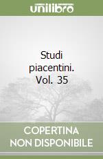 Studi piacentini. Vol. 35 libro