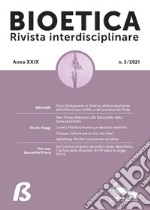 Bioetica. Rivista interdisciplinare (2021). Vol. 3 libro