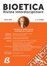 Bioetica. Rivista interdisciplinare (2022). Vol. 3-4 libro